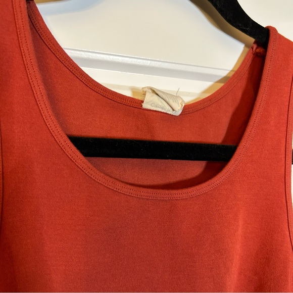 C’EST MOI RUST COLOURED CROPPED TANK TOP MADE WITH RAYON FROM BAMBOO ONE SIZE - Picture 2 of 16